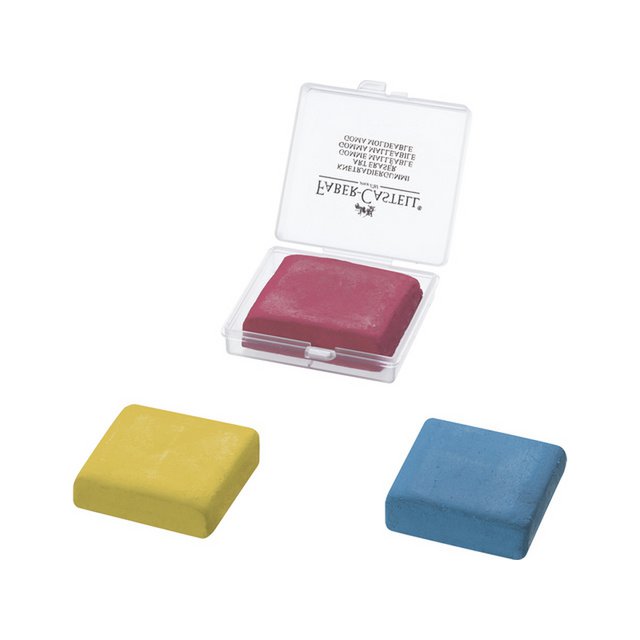 Kneedgum FC 7020 3 kleuren 18st. in disp. geel-rood-blauw in plastic doosje