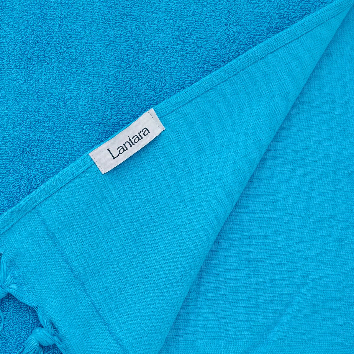 Hammam handdoek Terry Doek - Turquoise Blue - 90x206cm
