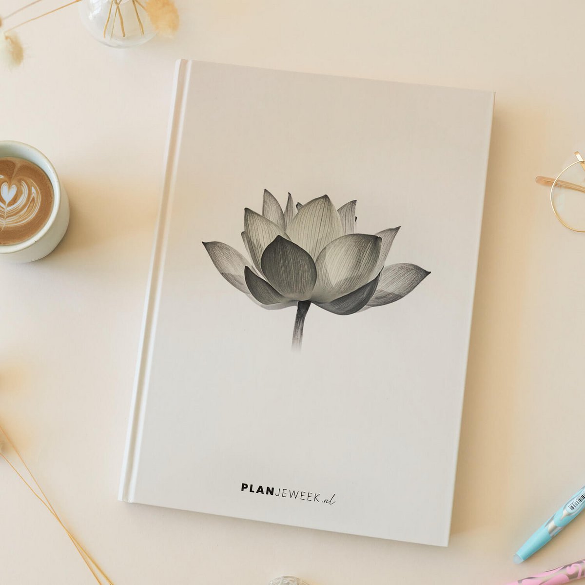 Prikkelarme jaarplanner Lotus - ongedateerd
