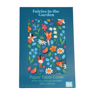 Paper tablecloth (180x120cm) - Fairies in the Garden