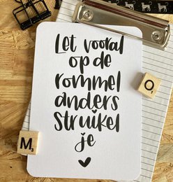 Kort Vær opmærksom på rodet