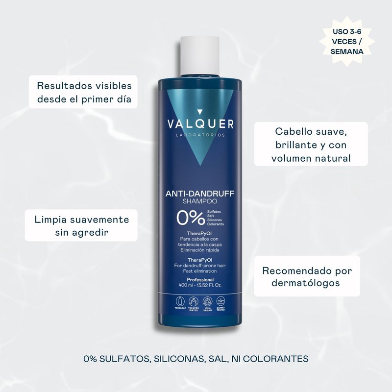 Anti-skælshampoo - 0% ingen sulfater eller salt