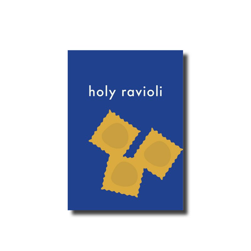 Postcard holy ravioli
