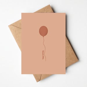 Greeting card balloon | happy Birthday