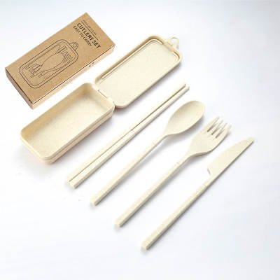 Kit posate staccabili e portatili - con custodia - 8 colori disponibili