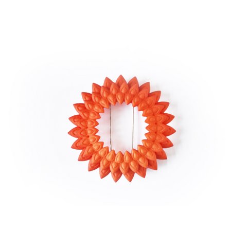 Dahlia brooch Tangerine