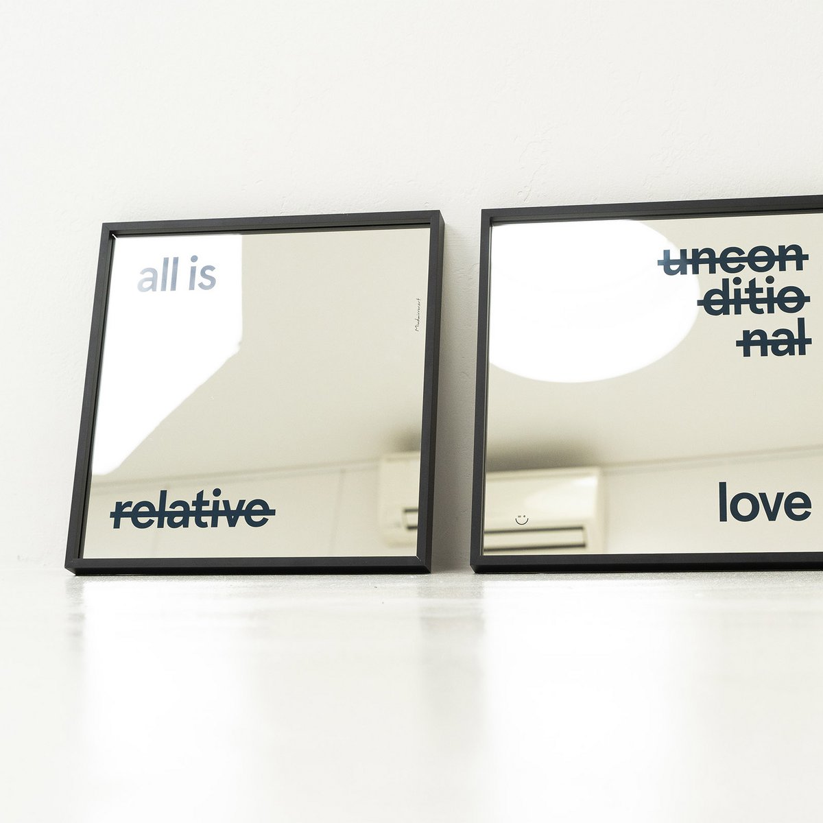 Alles ist Liebe (Set aus zwei Spiegeln)