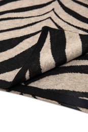 Châle de tigre noir-beige