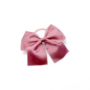 Lazo Infantil para bont met rubber - Grosgrain riem - 11 X 9 cm - Roze Palo
