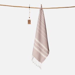 Ecobain håndklæde "New Classic" | Dusty Pier (Taupe)