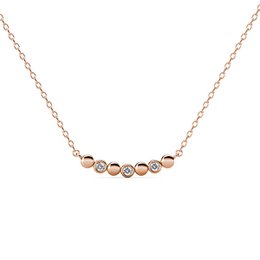 Pendentifs Evelyne - Or RosÃ© et Cristal