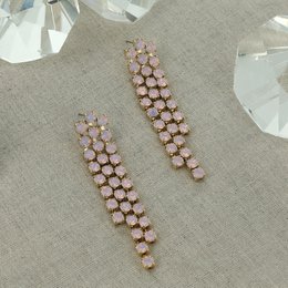 Alice Earrings Rosewater Opal