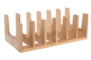 GESCHIRRABSATZ AUS BAMBUS 35X18X12,6 6DIV, NATUR PC204879