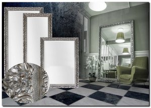 Spiegel Antonio Napoli Silber