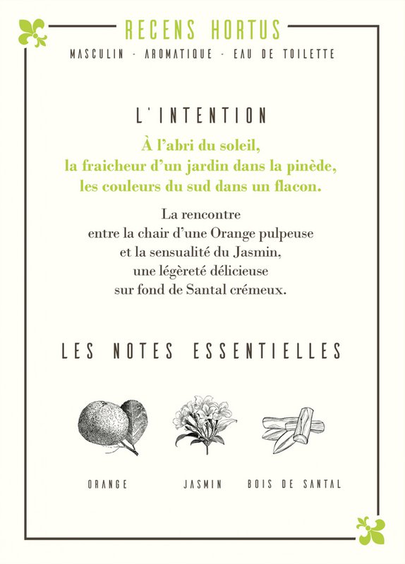 Recens Hortus Eau de Toilette 50ml