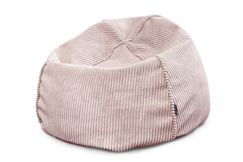 CHILLAX M Bean Bag, Corduroy, Lincoln 61 Pink
