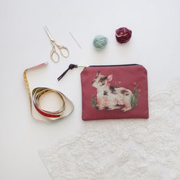 Alma the Lamb | Zipper Pouch | Storage Bag | Coin Purse