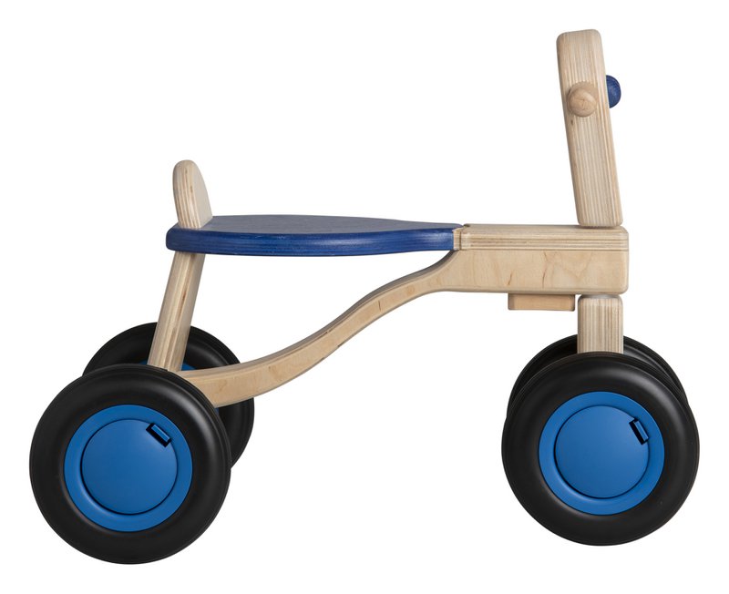 Van Dijk Toys Berken Houten Balance Bike From 1 Year - Blue (Childcare Quality)