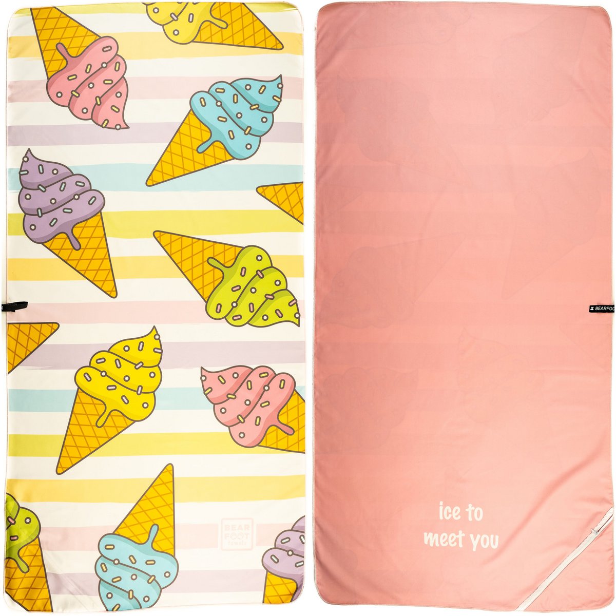 Ice Cream Beach Towel - Microfiber
