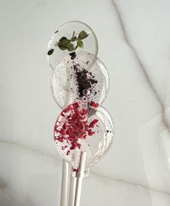 Suikervrije lollies met gevriesdroogde bessen
