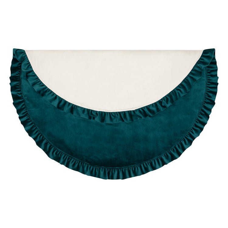 Mata Soft Velvet z Falbanką „Emerald”