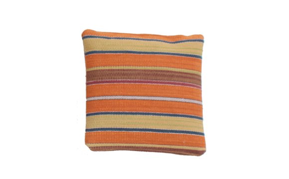 Hazan Kelim Cushion Stripes Orange Guld