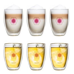 Creano teglas flower of life sæt med 6 stk