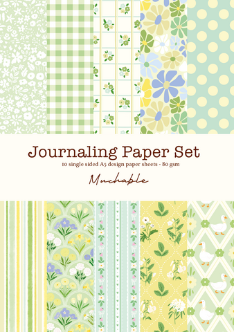Journaling plakboekpapierset - 10 vellen A5 print/patronen