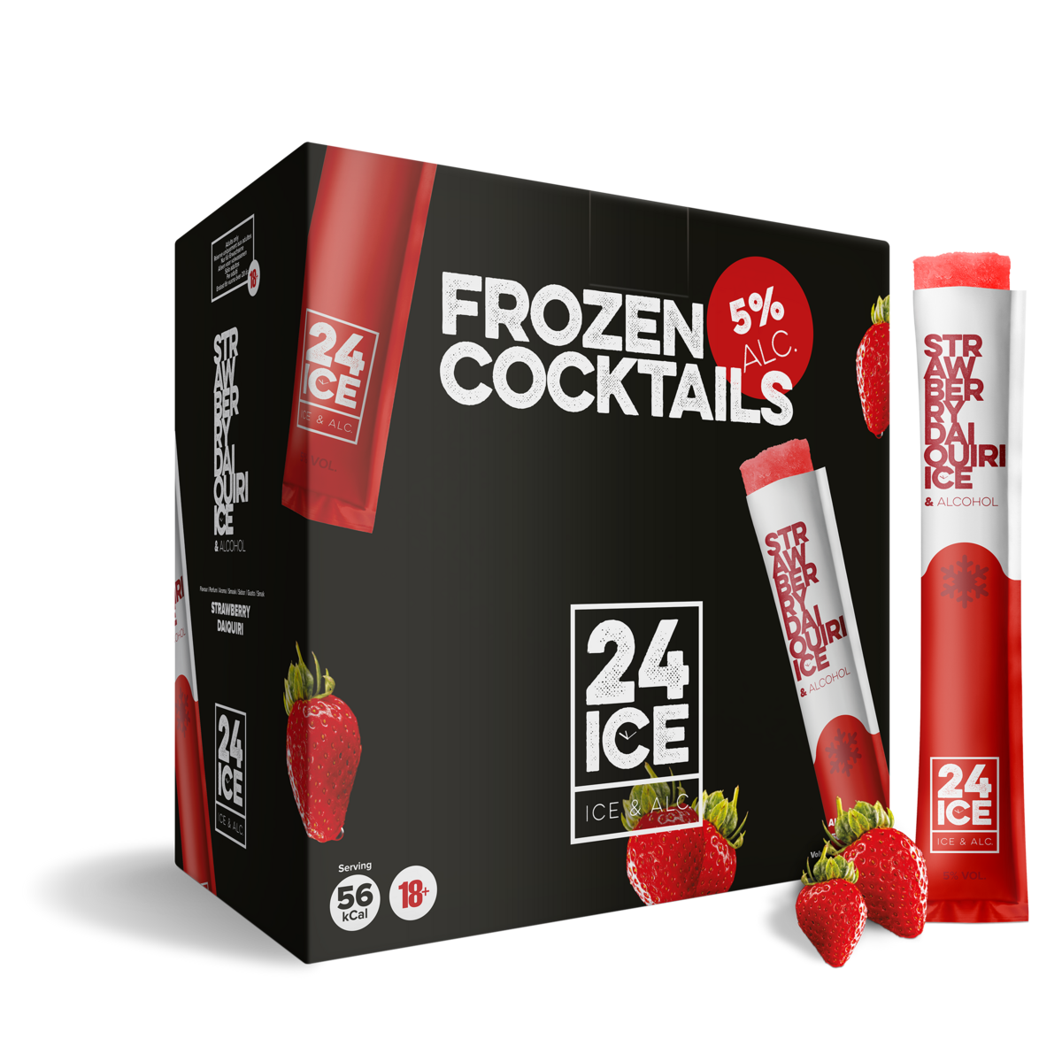 Paquete de 50 Daiquiris de Fresa