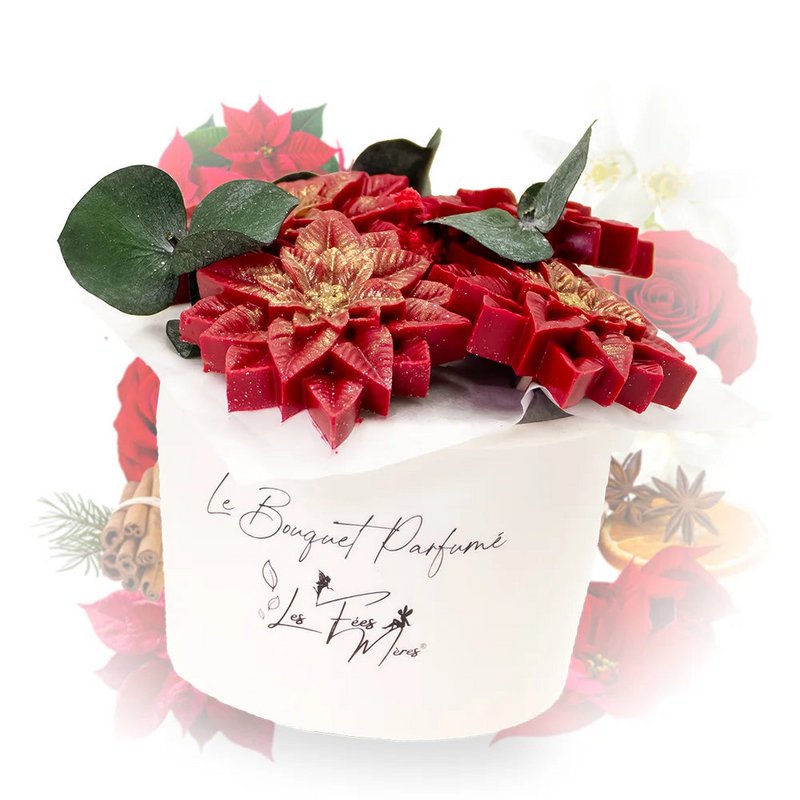 Bouquet parfumé fleur de Noël - précommande de Noël