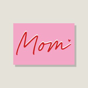 Postcard 'Mom'