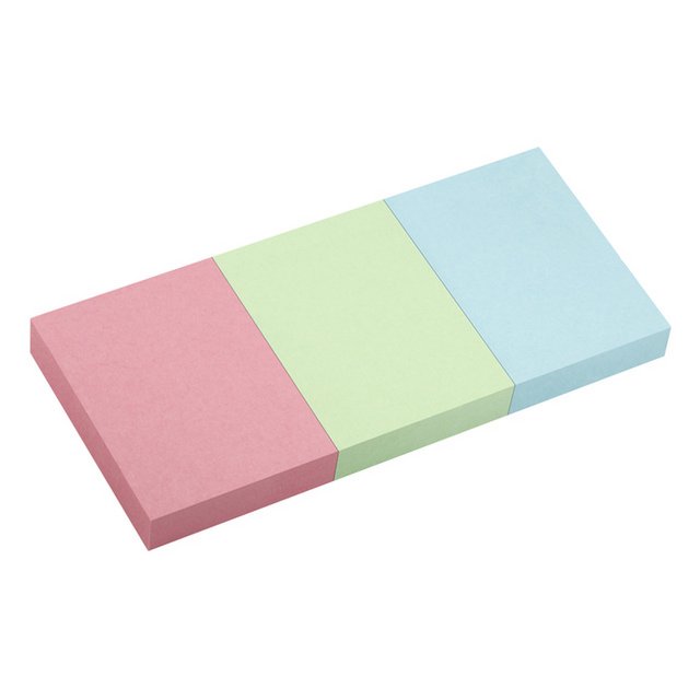Info notities 50x40mm assorti pastel pak 3 blok 100 vel