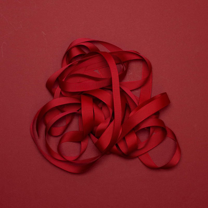 Cadeaulint donkerrood, donkerrood lint makkelijk te strikken, 16mm x 5m grosgrain lint voor het inpakken van cadeaus