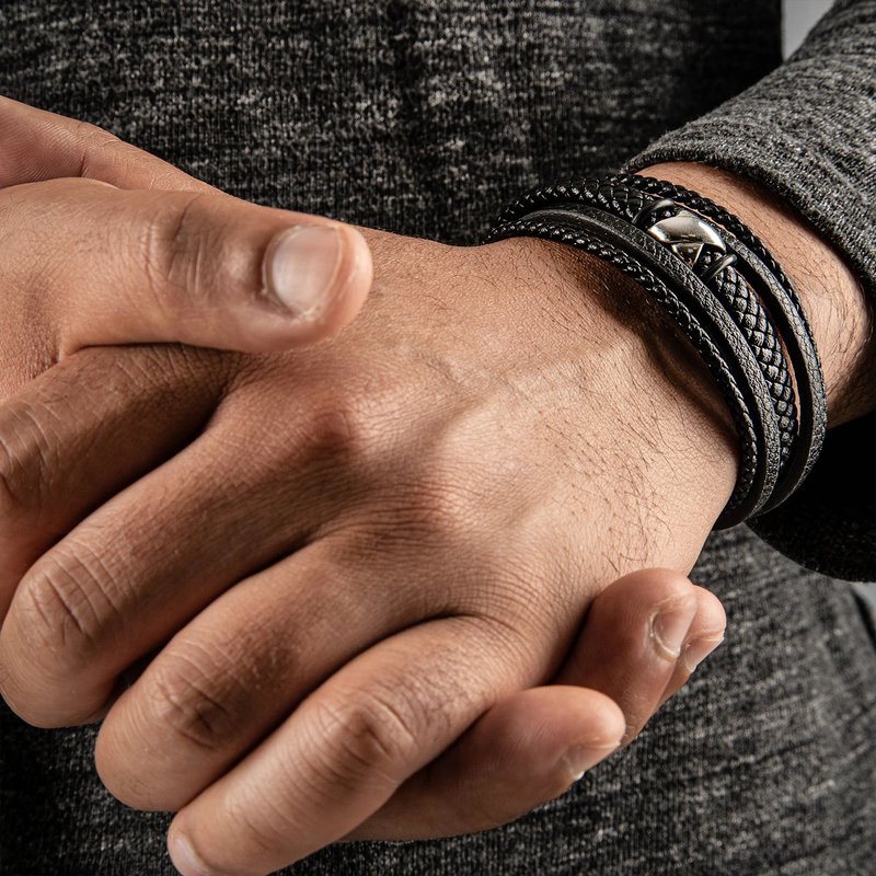 Læderarmbånd "Flake"