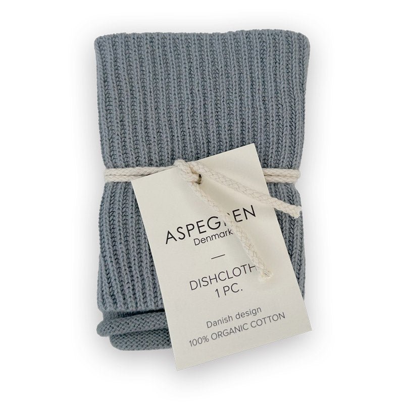 Torchon tricoté – Ripple – Bleu pâle
