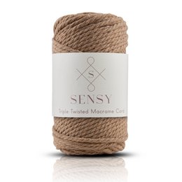 Sensy Premium 3mm - 82 yards 100% Cotton 3 Strand Twisted Macrame Cord