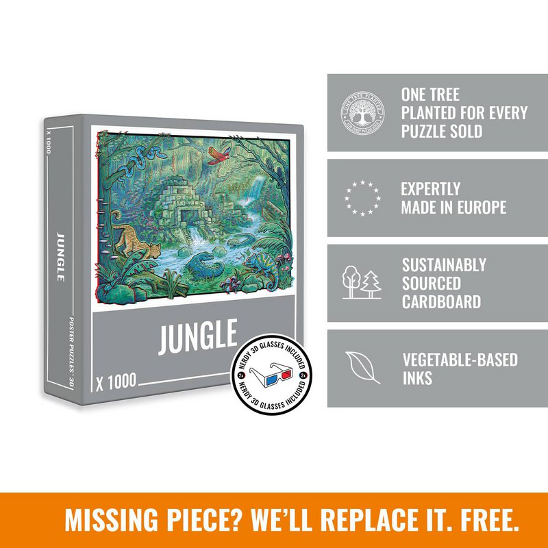 Jungle 3D Jigsaw Puzzle (1000 pieces)