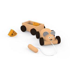 Pull mouse with cart