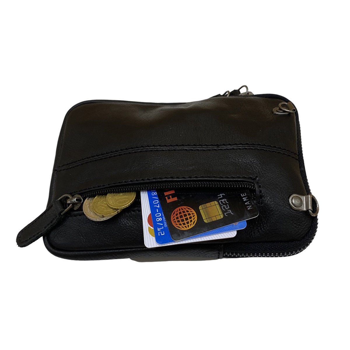 Lederhandytasche für Damen und Herren mit verstellbarem Schultergurt in 5 Farben