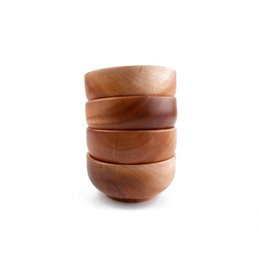 Handmade Tableware - Rice Bowl - Ø15 cm - Eco-friendly - Khaya Wood