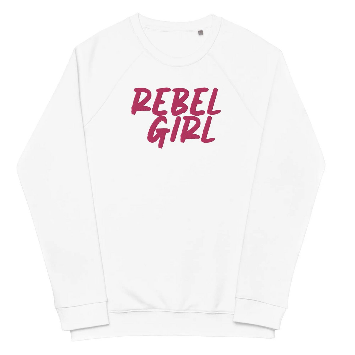 Rebel Girl Unisex Bio-Raglan-Sweatshirt Bio-Kleidung mit STICKEREI