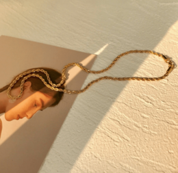 Agamemnon - 3mm Gold Rope Chain