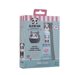 Coffret Beauté Kawaii – Crème Mains & Baume à Lèvres 3D