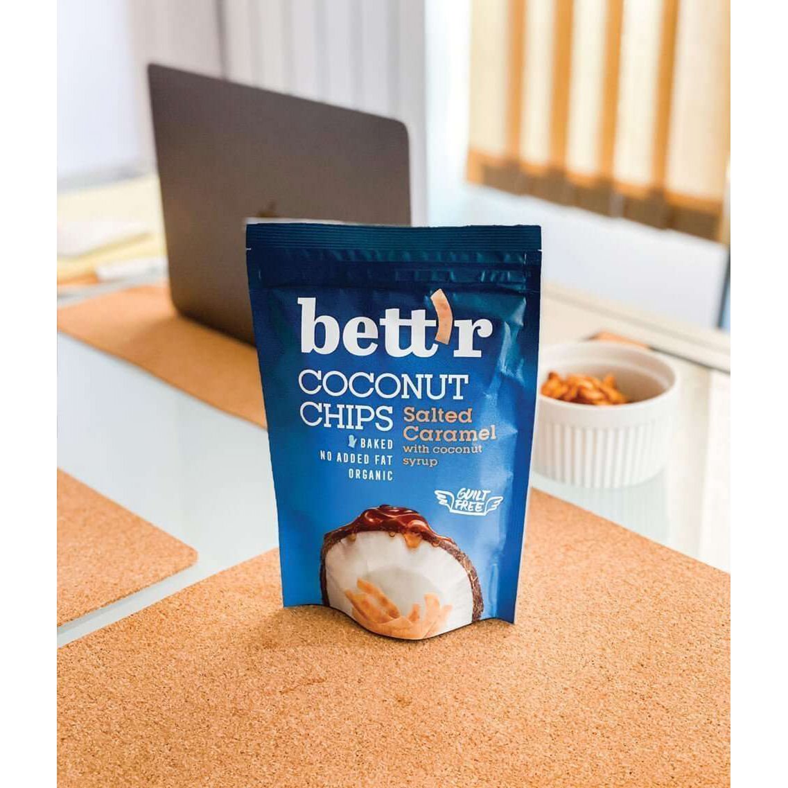 Coconut Chips Salted Caramel, organic, Bett'r, 70g