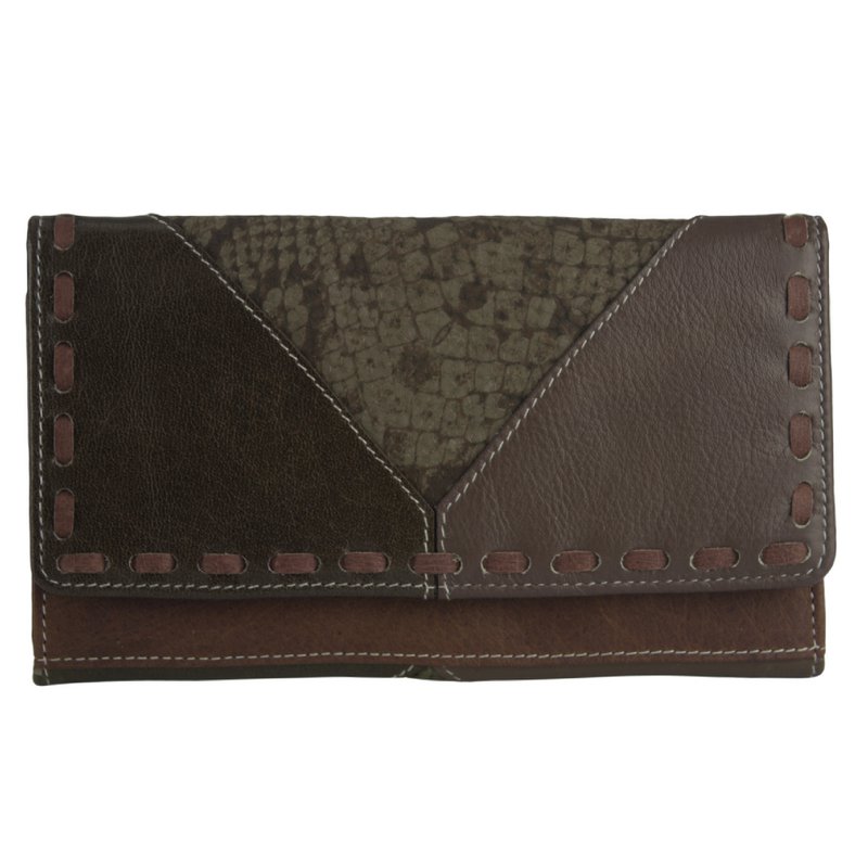 Cartera de mujer Sunsa. monedero de cuero. Cartera con protección RFID. Cartera sostenible hecha con retales de cuero. Cartera de mujer grande con muchos compartimentos para tarjetas de crédito: cartera/cartera para mujer, la mejor idea de regalo.