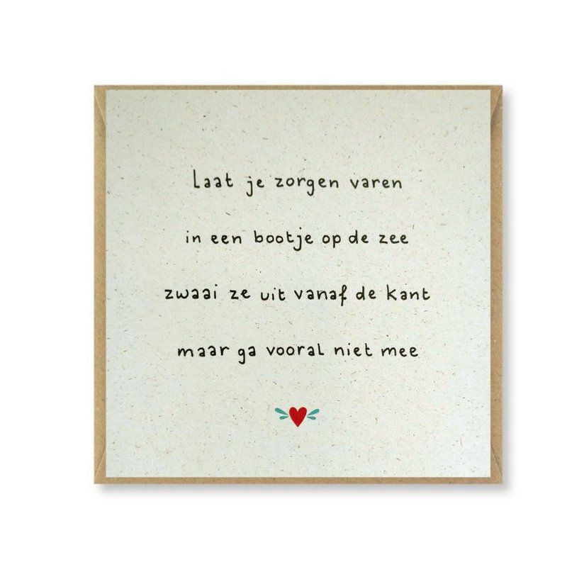 Kaart 'Zorgen varen'