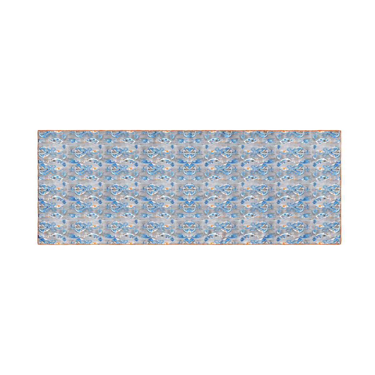 Grey Silk Scarf Ikat Design Bintang