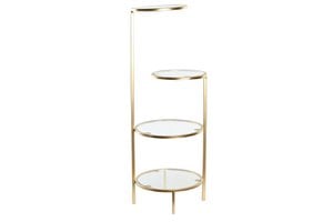 METALL-GLAS-REGAL 32,5X30X86 GOLDEN MB203562
