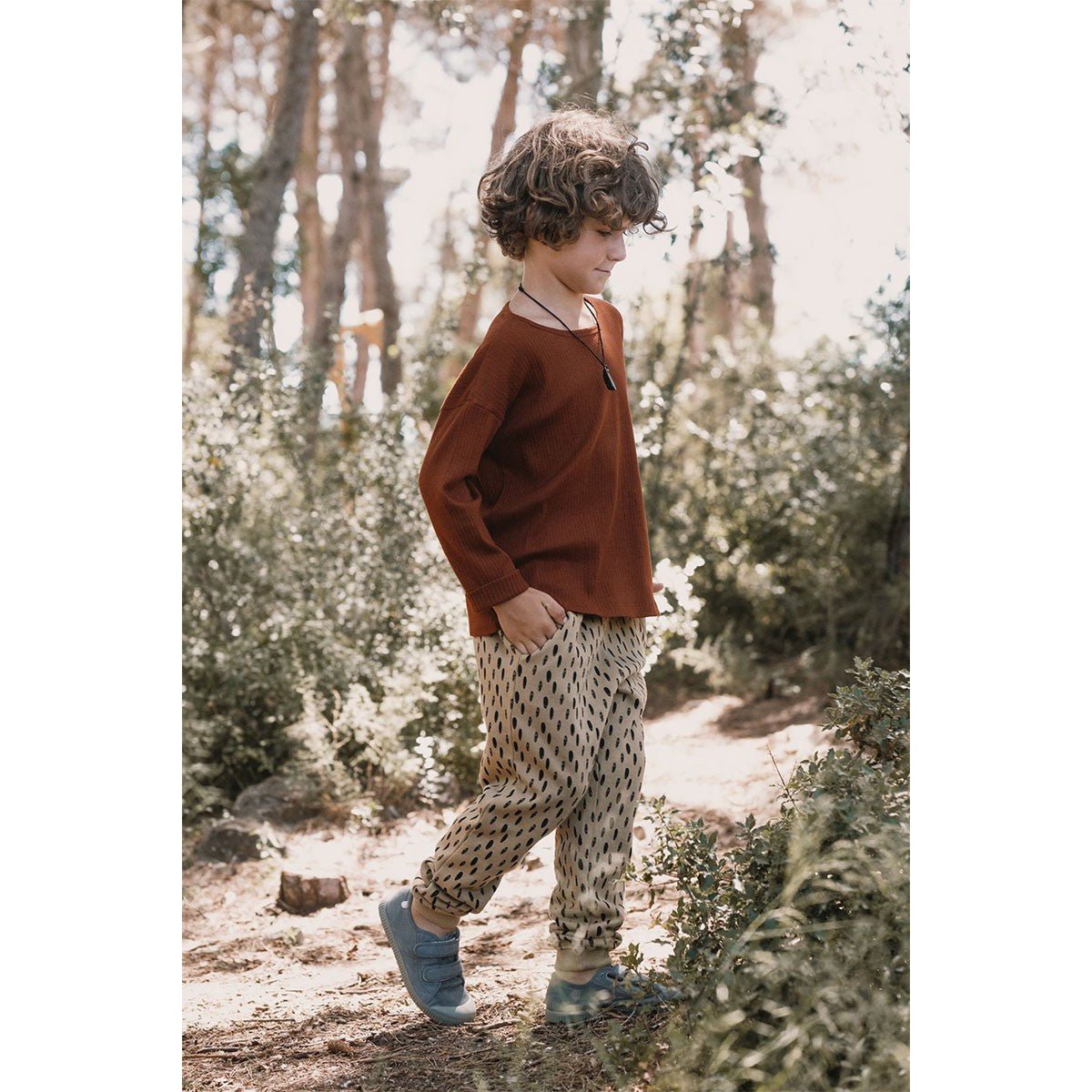 Jabari Broek Kinderen Steentjes Beige