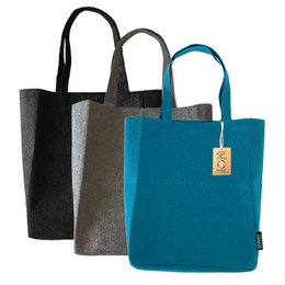 Borsa a spalla in RPET Blu Petrolio